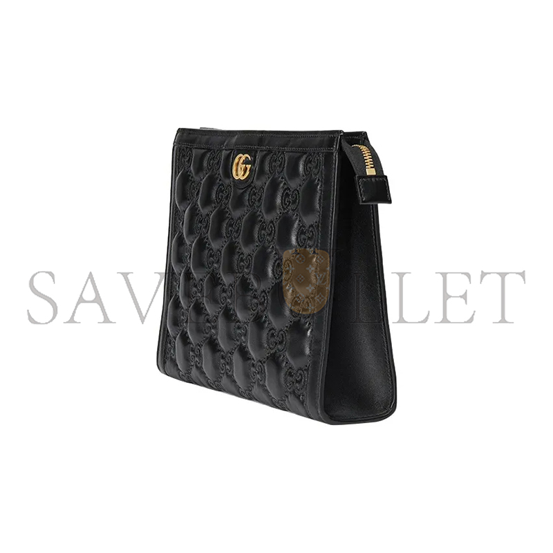 GUCCI GG MATELASSÉ LEATHER POUCH 723780 (10*7.5*2cm)